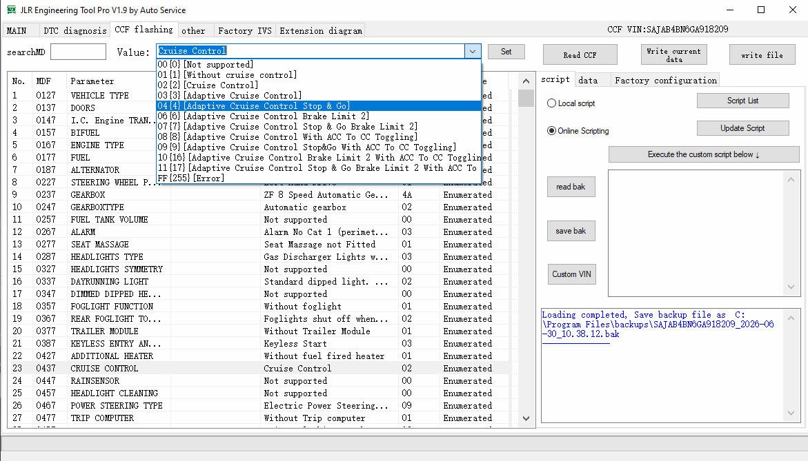JET-PRO interface screenshot 8